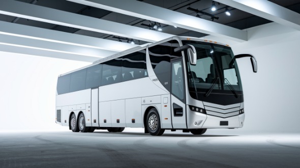 56 passenger charter bus exterior